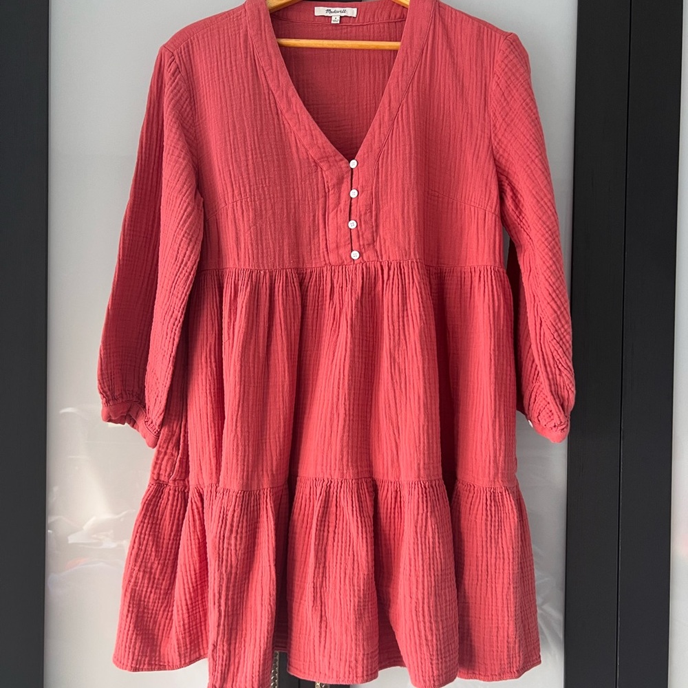 Madewell above the knee dress with pockets